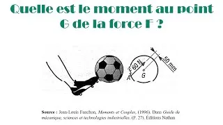 Miniature : Mécanique appliquée | Moment d’une force dans le plan XY – Cours simple avec exemples