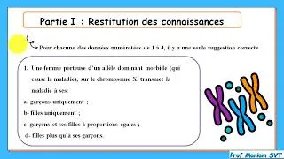 Miniature : La Génétique Humaine Exercice 2bac SVT/ SM الاستعداد للامتحان الوطني
