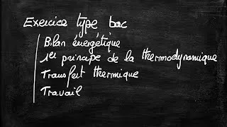 Miniature : Exercice corrigé type bac : Thermodynamique