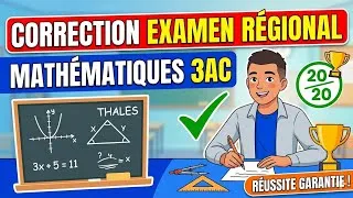 Miniature : Correction Examen régional math 3AC