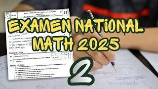 Miniature : Correction 2 Math (bac eco) Examen national 2025