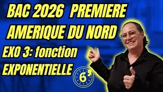 Miniature : amerique du nord 2026 1ere spé: étude de fonction exponentielle