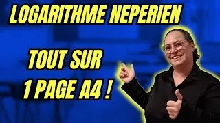 Miniature : Logarithme népérien terminale spe: TOUT le chapitre sur une feuille A4