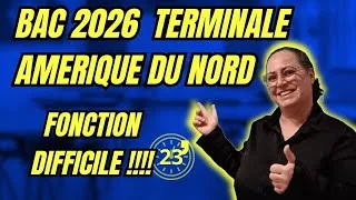 Miniature : amerique du nord 2026 maths: difficile étud ede fonction complète