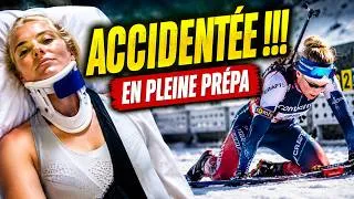 Miniature : Sophie Chauveau stoppée net ! #IBU #Chauveau #Accident #FFS