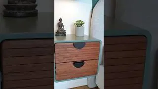 Miniature : 🇩🇪 Nachttisch für wenig Geld neu gestalten #action #diyhacks #upcycledfurniture