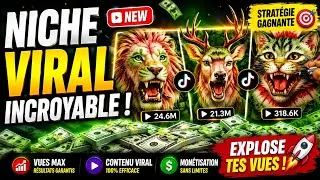 Miniature : Nouvelle Niche Virale IA : 20M+ de Vues Sans Voix Off ! 🔥