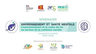 Miniature : Replay - Webinaire Santé environnement au service de la cohésion sociale
