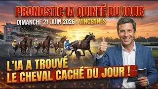 Miniature : PRONOSTIC QUINTE IA DU JOUR DIMANCHE 21 JUIN 2026 – VINCENNES  : L'IA DÉNICHE LE TOCARD DU JOUR !