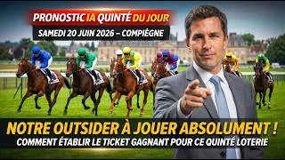 Miniature : PRONOSTIC QUINTE IA DU JOUR SAMEDI 20 JUIN 2026 – COMPIÈGNE  : NOTRE OUTSIDER À JOUER ABSOLUMENT !