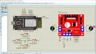 Miniature : Piloter un Robot Industriel avec ESP32 et L298N : Simulation Complète sur Proteus 8 !