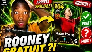 Miniature : Wayne Rooney sur eFootball mobile 🎮 gratuit ma lay done c'est officiel ✅✅🤔⁉️
