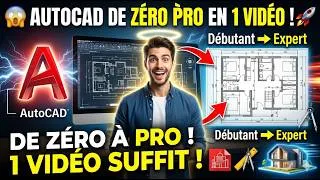 Miniature : 😱 Apprenez AutoCAD en Une Seule Vidéo ! Cours Complet Universitaire pour Débutants🚀