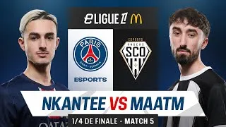 Miniature : 𝗣𝗦𝗚 🆚 𝗔𝗡𝗚𝗘𝗥𝗦 | 1/4 DE FINALE - Match 5 | eLigue 1 🔴🔵 #eLigue1McDonalds