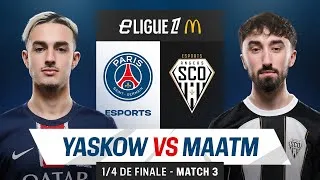 Miniature : 𝗣𝗦𝗚 🆚 𝗔𝗡𝗚𝗘𝗥𝗦 | 1/4 DE FINALE - Match 3 | eLigue 1 🔴🔵 #eLigue1McDonalds