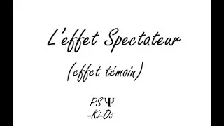 Miniature : Effet spectateur / effet témoin. Cours de psychologie sociale.