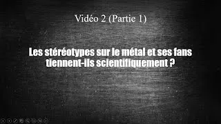 Miniature : les Stéréotypes sur le Métal : Echec Scolaire et Précarité.