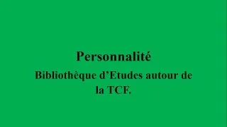 Miniature : Personnalité (Partie 2) : Bibliothèque d 'études.