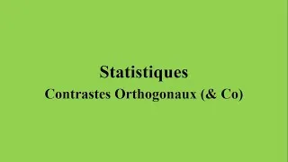Miniature : Stats : les Contrastes et quelques détails sur la présentation de résultats.