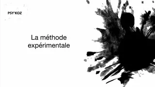 Miniature : Cours de psycho : La méthode expérimentale (en psychologie)