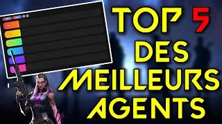 Miniature : Top 5 des MEILLEURS AGENTS que VOUS DEVEZ MAITRISER - Tips et astuces de pro -Tuto Tierlist VALORANT