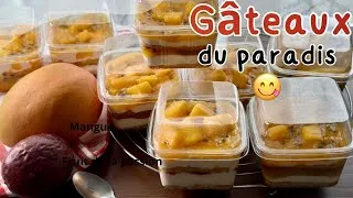 Miniature : Gâteaux exotiques : Mangue et fruit de la Passion / une fusion gourmande #mangue #fruitdelapassion