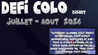 Miniature : Thème colo Juillet - Aout 2026 | et vos colo pour le défi