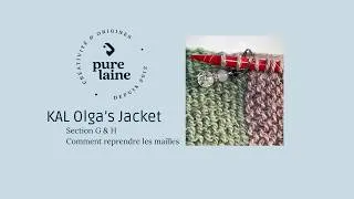 Miniature : KAL Vacances - Olga’s Jacket Tuto 8 Comment reprendre les mailles sur les épaules et les côtés
