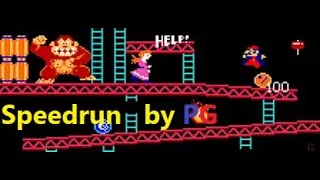 Miniature : Speedrun Donkey Kong Nes mini 1 Loop (Game A)