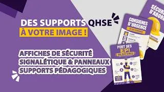 Miniature : Supports QHSE sur mesure 🚧 | Boostez votre communication sécurité