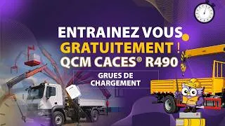 Miniature : QCM CACES® R490 GRATUIT – Grues de Chargement | Quiz pour réussir ton examen !