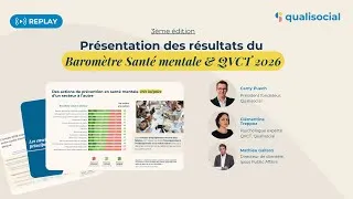 Miniature : Replay webinaire - Présentation des résultats du Baromètre Santé mentale & QVCT 2026