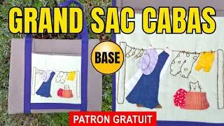 Miniature : 👝Tuto Sac Cabas Sunbonnet Sue avec Patron Gratuit.