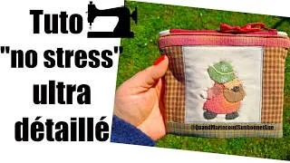 Miniature : 👝 🟢Réussir la trousse Sunbonnet Sue en patchwork japonais (sans patron)