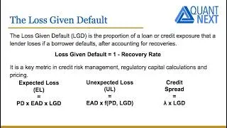 Miniature : Loss Given Default (LGD) Explained | Credit Risk Modeling