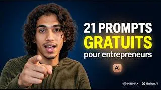 Miniature : J'ai créé 21 prompts IA gratuits pour les entrepreneurs