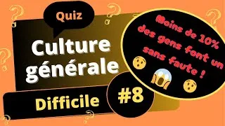 Miniature : QUIZ Culture générale niveau difficile #8 - Gros défi en 25 questions