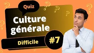 Miniature : QUIZ Culture générale niveau difficile #7 - 25 questions