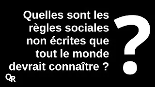 Miniature : Quelles sont les règles sociales non écrites que tout le monde devrait conn...