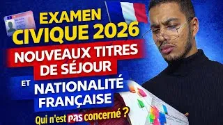Miniature : Quels titres de séjour ne sont PAS concernés par l’examen civique obligatoire ? 2026 #quiddroit 