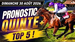Miniature : PRONOSTIC QUINTÉ+ PMU DIMANCHE 30 AOÛT 2026 À DEAUVILLE (R1C3) #pronosticquinté