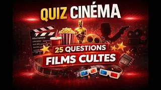 Miniature : Quiz Cinéma : Teste ta Culture sur les Films Culte (25 Questions)