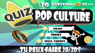 Miniature : QUIZ POP CULTURE 🔥 20 Questions + 1 BONUS IMPOSSIBLE 🤯 | Teste ton Niveau !