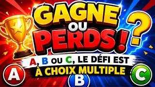 Miniature : RÉUSSIS OU PERDS ! 🔥 DÉFI À CHOIX MULTIPLE (A, B OU C) QUI VA TROUBLER TON ESPRIT