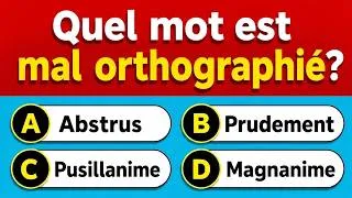 Miniature : 35 MOTS MAL ORTHOGRAPHIÉS : Trouveras-tu les 35 erreurs ? 😱 | Quiz de Français