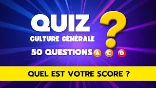 Miniature : Êtes-vous un génie ? Quiz de culture générale en 50 questions