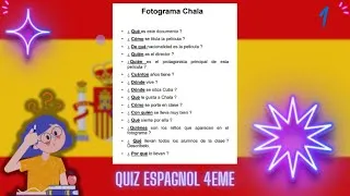 Miniature : 🇨🇺 Quiz Espagnol 4e : “Chala Preguntas” 🎬 Teste ton niveau sur la película Conducta!