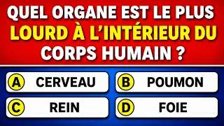 Miniature : 🧠 Si Tu Réussis Plus de 30/35, Tu Connais Vraiment le Corps Humain !
