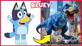 Miniature : BLUEY versione DINOSAURI 🦖🔥 + Indovina la VOCE 🔊😍 Bingo 💙 Bluey ❤️ Chilli 💙 Snickers