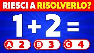 Miniature : Riesci a Superare Questo Quiz Di Matematica? ⏰ Da Facile a Impossibile 😱